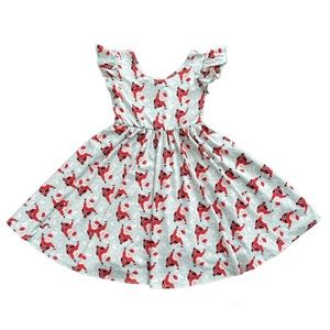 3/4Y Dot Dot Smile Santa Empire Dress
